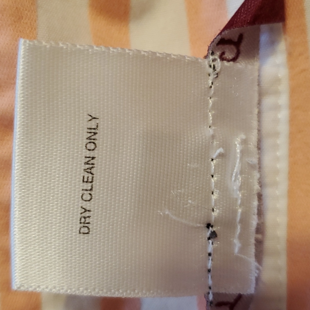 Thalian Xtract Button Down Orange Striped Shirt - image 5